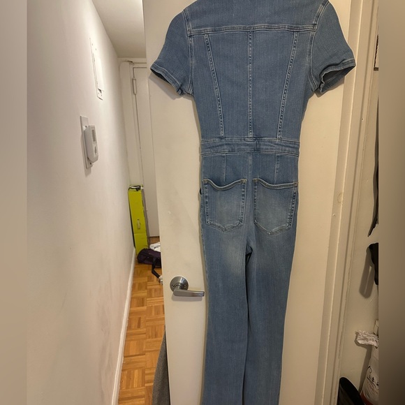 Zara X Good American ZW Sculpting Denim Jumpsuit - Picture 7 of 12